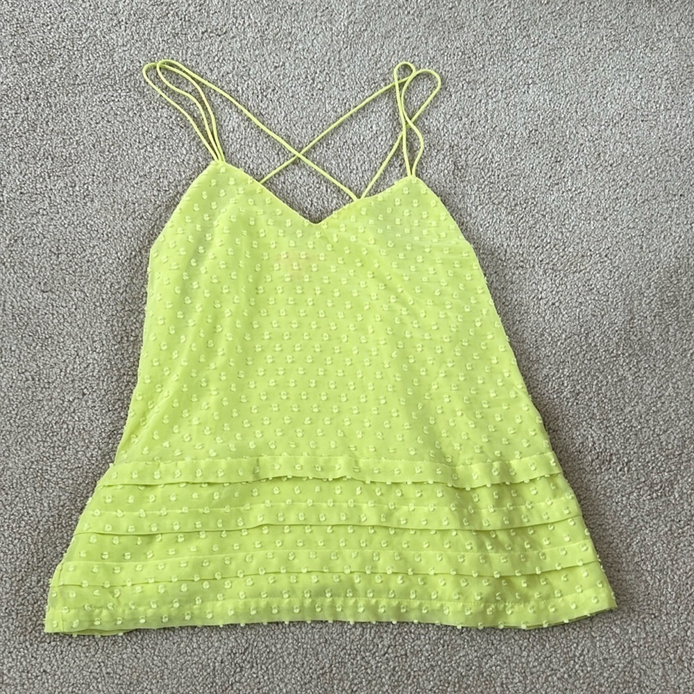 Candie's Neon Yellow Spaghetti Strap Top | Candie's | Tank Top | Y2K